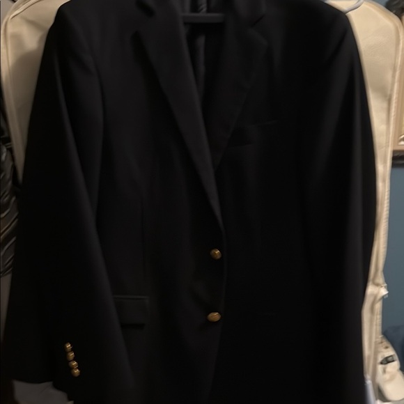 Classic fit “Regent” Dark Blue Blazer with Gold Buttons